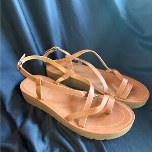 Steve Madden Brown Strappy Sandals